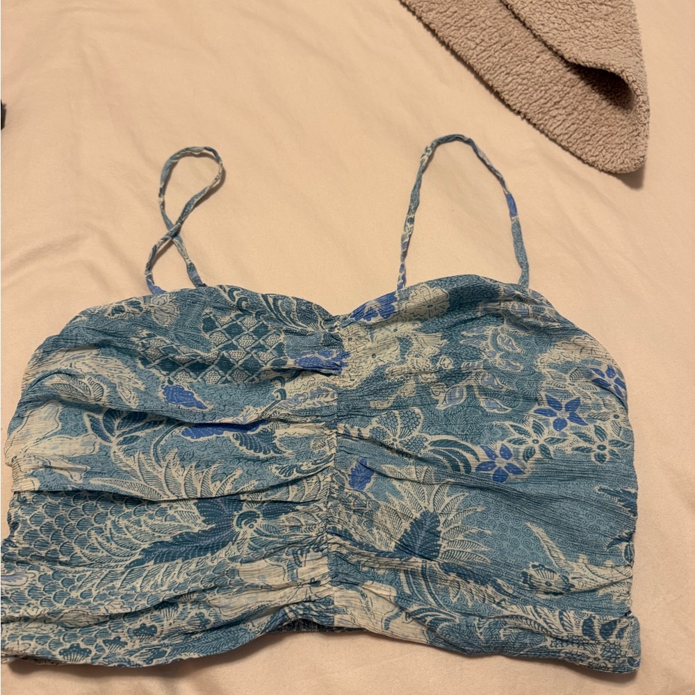 Abercrombie and fitch Crinkle Textured Ruched Set Top medium